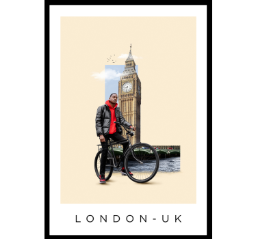 Poster da soggiorno collage di londra - TenStickers