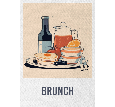 Poster da cucina brunch - TenStickers