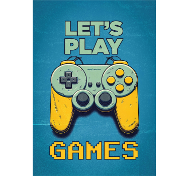 Poster cameretta ragazzi giochiamo - TenStickers