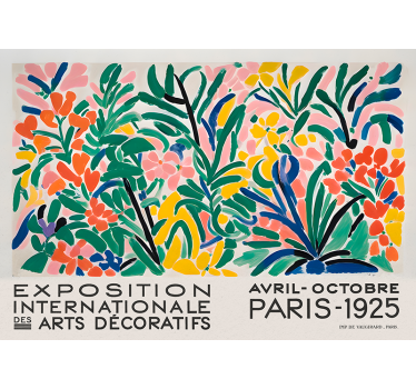 Poster artistico mostra d'arte naturalista - TenStickers