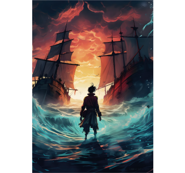 Poster giovanili pirata epico e naufragio - TenStickers