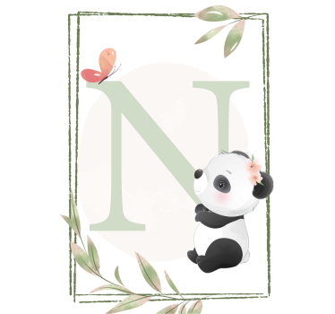 Poster cameretta simpatico panda - TenStickers