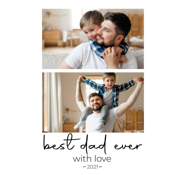 Poster da soggiorno il miglior papà di sempre - TenStickers