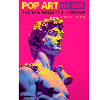 Poster da soggiorno mostra d'arte pop - TenStickers