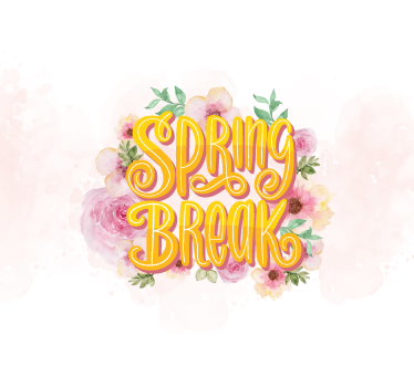 Poster con fiori vacanze di primavera - TenStickers