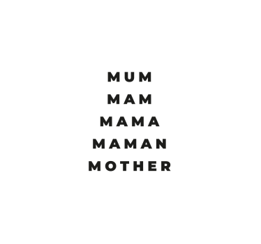 Poster da soggiorno mamma in diverse lingue - TenStickers