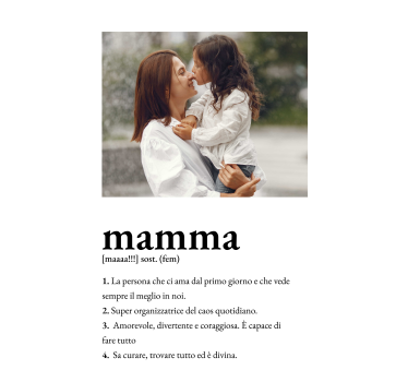 Poster per altri eventi definizione di madre - TenStickers
