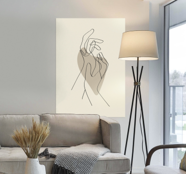 Poster con le mani stile astratto - TenStickers