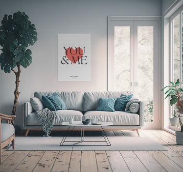 Poster personalizzati tu ed io - TenStickers