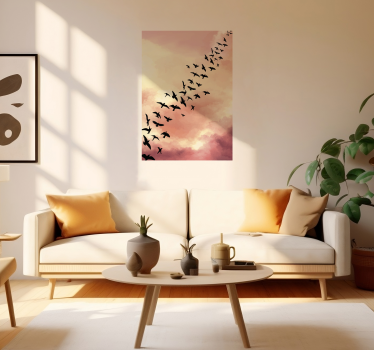 Poster da soggiorno uccelli in volo - TenStickers