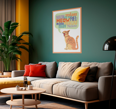 Poster cameretta i gatti miagolano - TenStickers