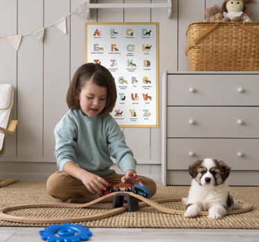 Poster Cane razze di cani alfabeto - TenStickers