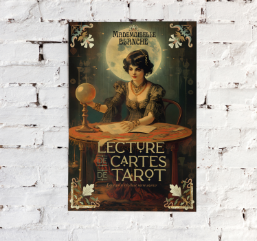 Poster retrò letture del tarotLe letture del tarot sono un modo p - TenStickers