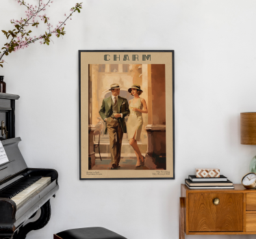 Poster Art Déco rivista di fascino - TenStickers