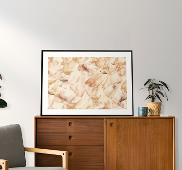 Poster astratti acquerello con cornice bianca - TenStickers