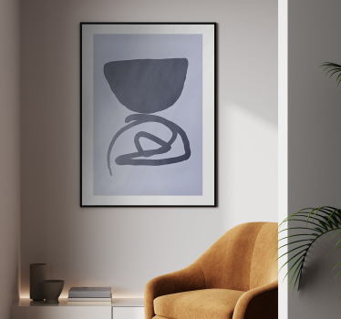 Poster astratti cornice viola - TenStickers
