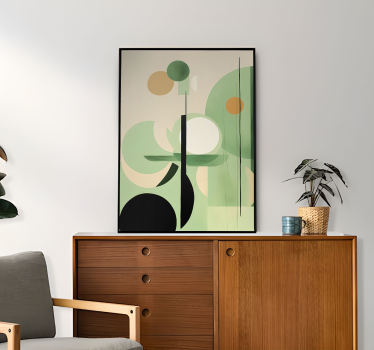 Poster astratti figure verdi - TenStickers