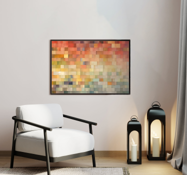 Poster astratti quadrati di colore - TenStickers