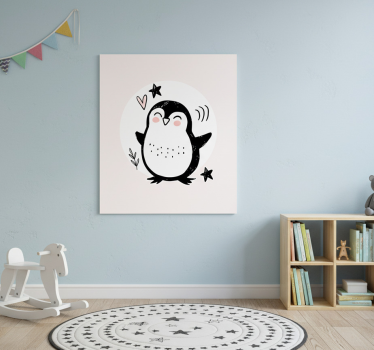 Poster cameretta disegno di un tenero pinguino - TenStickers
