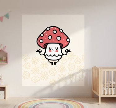 Poster cameretta funghi carini e divertenti - TenStickers