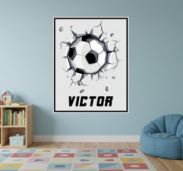 Poster cameretta palla che rompe - TenStickers