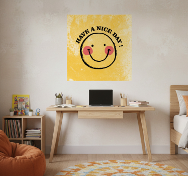 Poster cameretta ragazzi design faccina sorridente - TenStickers