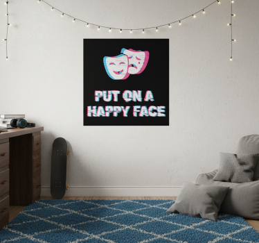 Poster cameretta ragazzi espressione felice - TenStickers