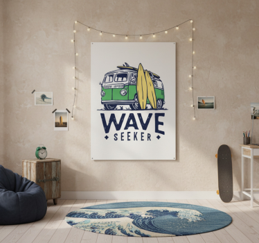 Poster cameretta ragazzi furgone da surf giovanile - TenStickers
