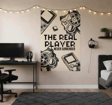 Poster cameretta ragazzi giocatore reale - TenStickers