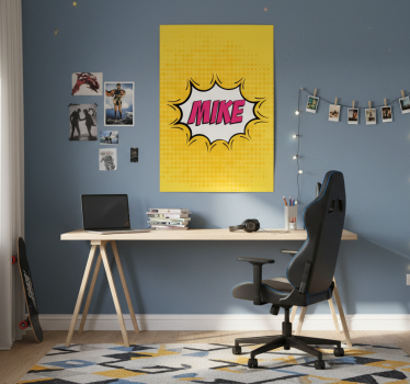 Poster cameretta ragazzi nome fumetto - TenStickers