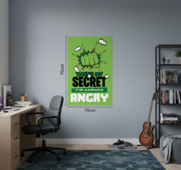 Poster cameretta ragazzi sono sempre arrabbiato - TenStickers