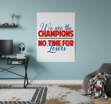 Poster cameretta ragazzi spirito di rally dei campioni - TenStickers