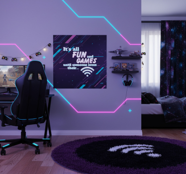 Poster cameretta ragazzi wifi divertente - TenStickers