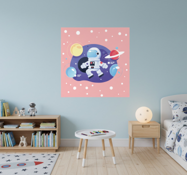Poster cameretta simboli spaziali in cartone diversi - TenStickers