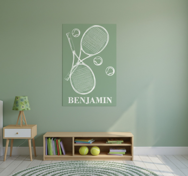 Poster cameretta tennis personalizzato - TenStickers