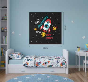Poster cameretta verso l'infinito e oltre - TenStickers