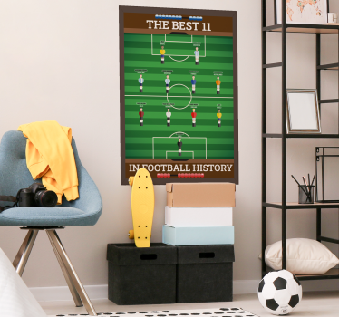 Poster cameretta ragazzi i migliori 11 nella storia del calcio - TenStickers