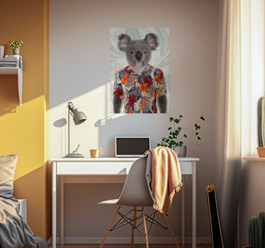 Poster cameretta ragazzi koala elegante - TenStickers