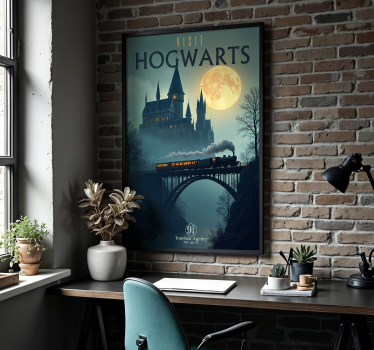 Poster cameretta ragazzi visitare hogwarts - TenStickers