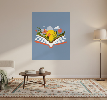 Poster con fiori libro apribile - TenStickers