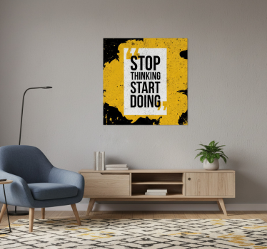 Poster con frasi inizia a fare - TenStickers