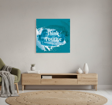 Poster con frasi pensa positivo - TenStickers