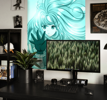 Poster con ragazza stile anime - TenStickers