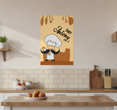 Poster da cucina chef personalizzato - TenStickers