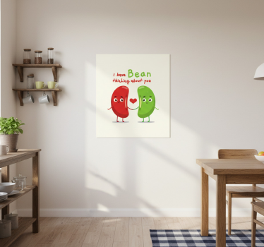 Poster da cucina citazione divertente con fagioli - TenStickers