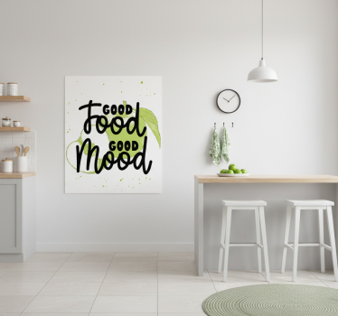 Poster da cucina citazione divertente con frutta verde - TenStickers