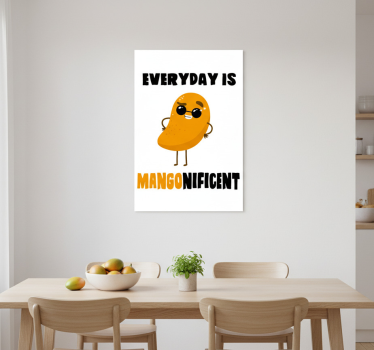 Poster da cucina citazione divertente con mango - TenStickers