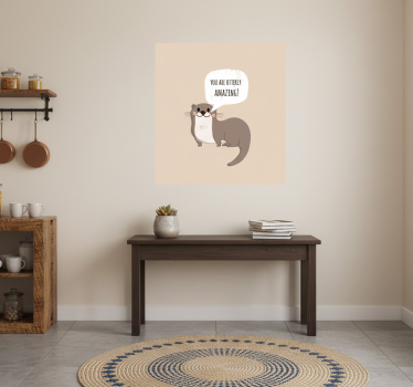Poster da cucina divertente gioco di parole con lontre - TenStickers