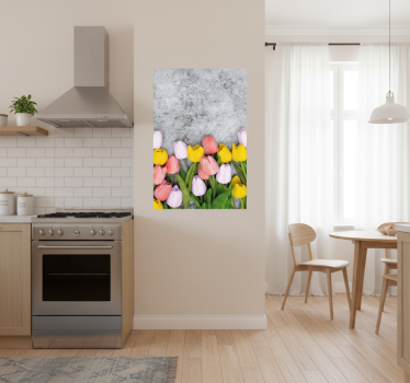 Poster da cucina fiori di tulipano simili - TenStickers