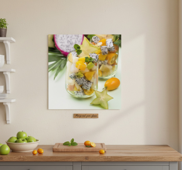 Poster da cucina mango e occhiali verdi - TenStickers